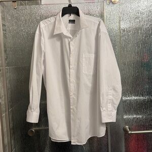 Van Heusen Men's White Button Down Shirt